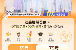 中国动感地带芒果卡79元套餐介绍