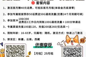 宁夏电信流量卡在哪里买，29月租185G流量